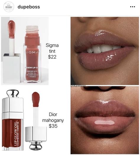 dior mahogany lip oil dupe|dior addict lip maximizer dupe.